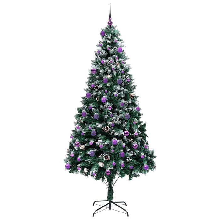 Brad de Crăciun artificial Verde 240 cm PVC și Oțel și Plastic - WALTI WALTI