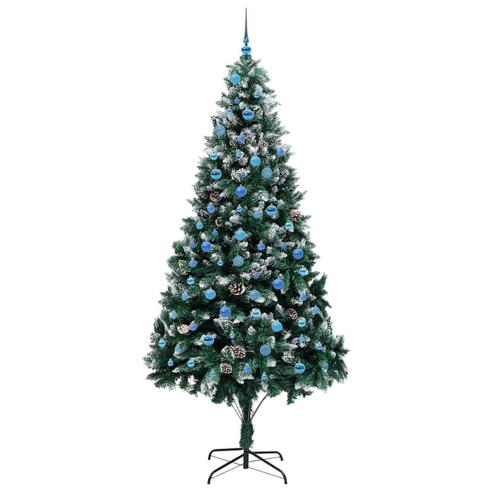 Brad de Crăciun artificial Verde 240 cm PVC și Oțel și Plastic - WALTI WALTI