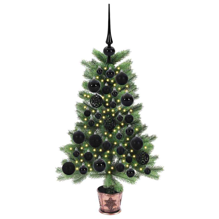 Brad de Crăciun cu 150 LED cu suport Verde 65 cm PE - WALTI WALTI