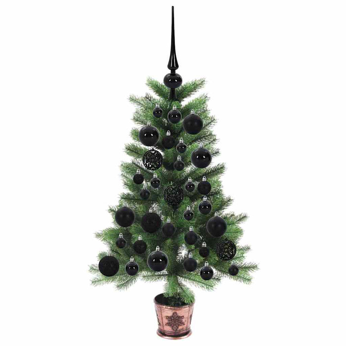 Brad de Crăciun cu 150 LED cu suport Verde 65 cm PE - WALTI WALTI