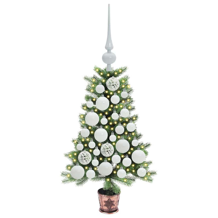 Brad de Crăciun cu 150 LED cu suport Verde 65 cm PE - WALTI WALTI