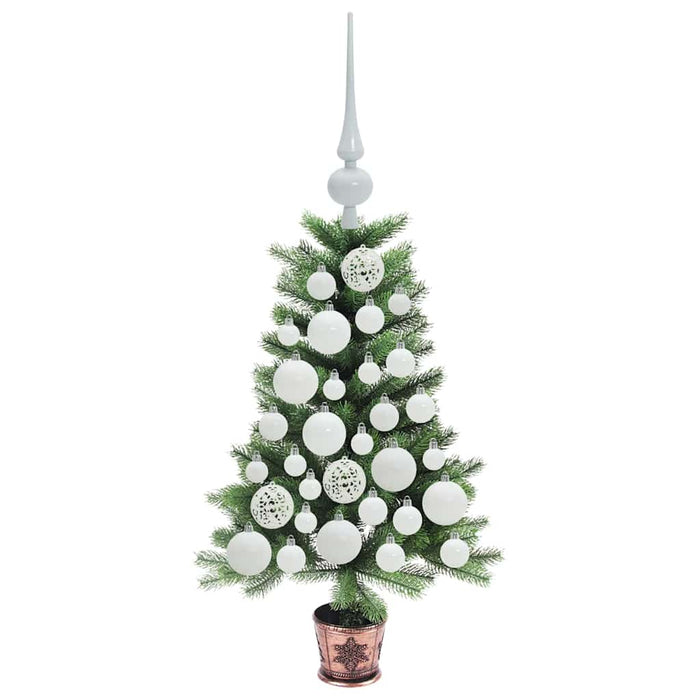 Brad de Crăciun cu 150 LED cu suport Verde 65 cm PE - WALTI WALTI