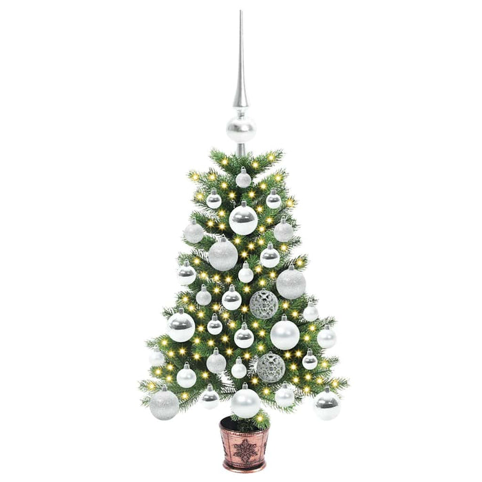 Brad de Crăciun cu 150 LED cu suport Verde 65 cm PE - WALTI WALTI