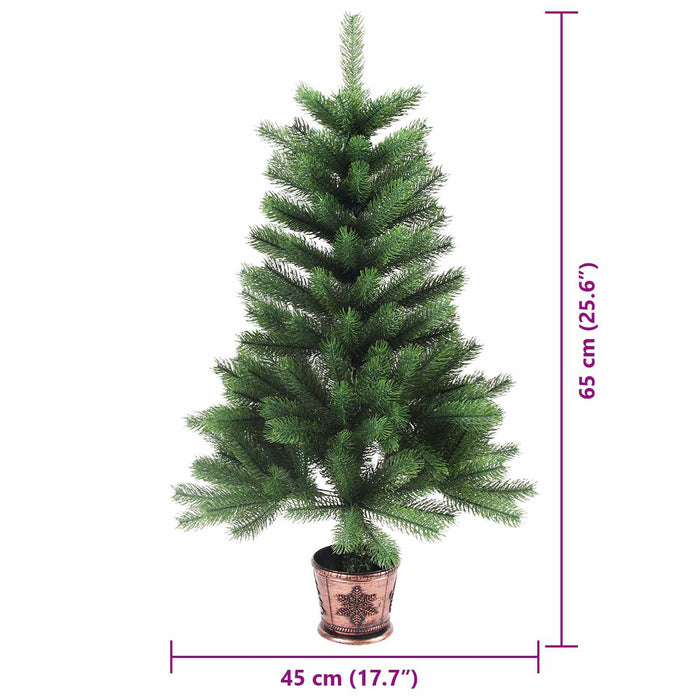 Brad de Crăciun cu 150 LED cu suport Verde 65 cm PE - WALTI WALTI