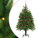 Brad de Crăciun cu 150 LED cu suport Verde 120 cm PE - WALTI WALTI