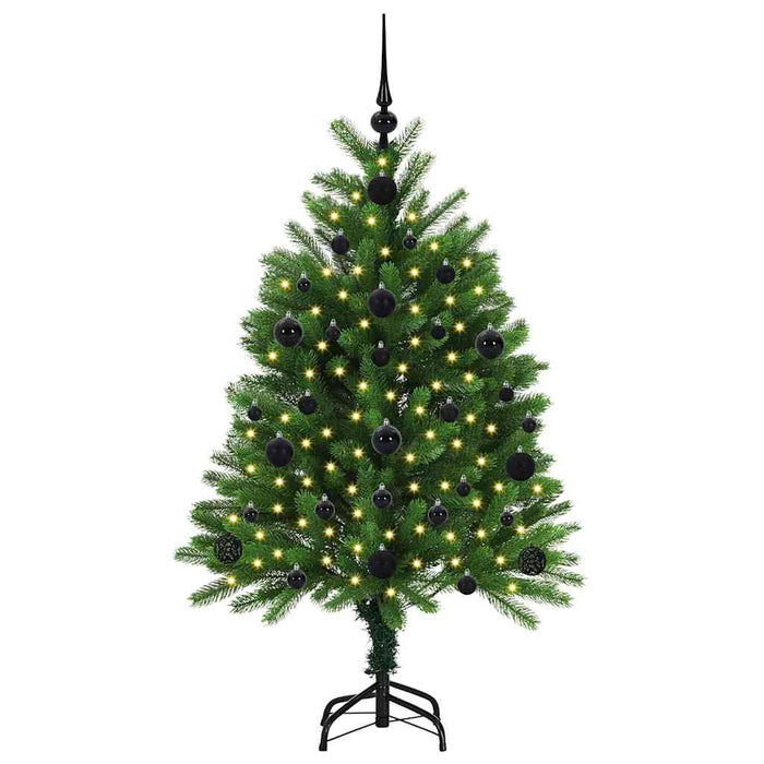 Brad de Crăciun cu 150 LED cu suport Verde 120 cm PE - WALTI WALTI