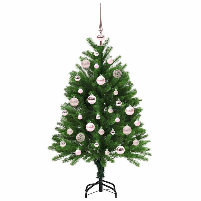 Brad de Crăciun cu 150 LED cu suport Verde 120 cm PE - WALTI WALTI