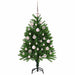 Brad de Crăciun cu 150 LED cu suport Verde 120 cm PE - WALTI WALTI