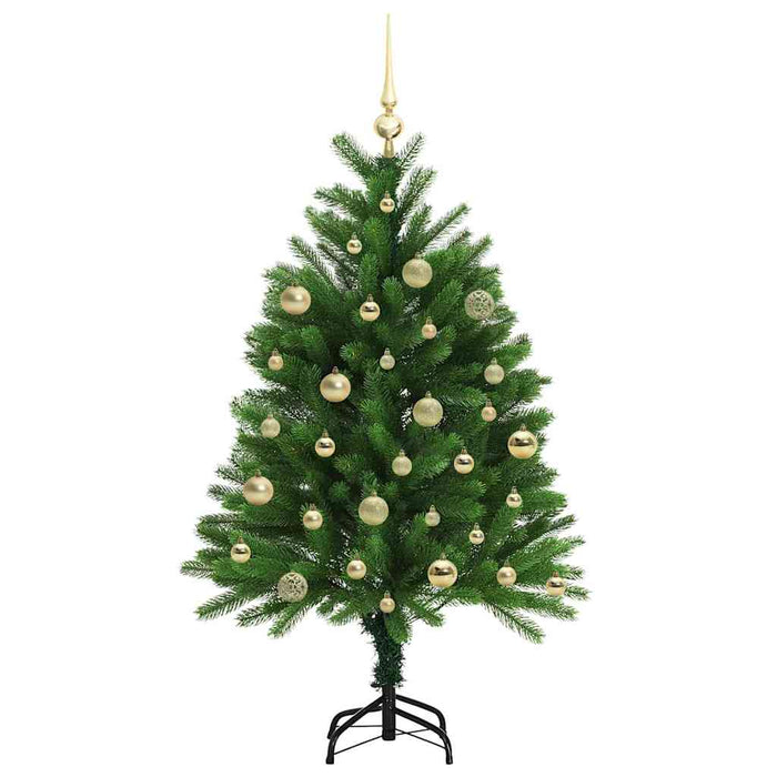 Brad de Crăciun cu 150 LED cu suport Verde 120 cm PE - WALTI WALTI