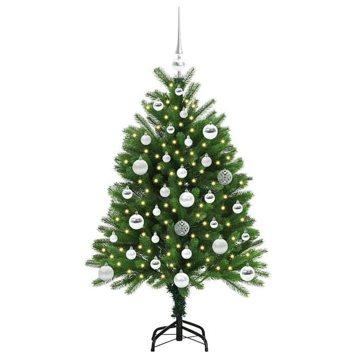 Brad de Crăciun cu 150 LED cu suport Verde 120 cm PE - WALTI WALTI