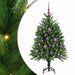 Brad de Crăciun cu 150 LED cu suport Verde 120 cm PE - WALTI WALTI