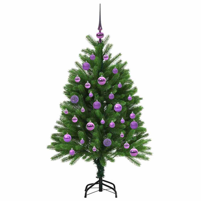 Brad de Crăciun cu 150 LED cu suport Verde 120 cm PE - WALTI WALTI