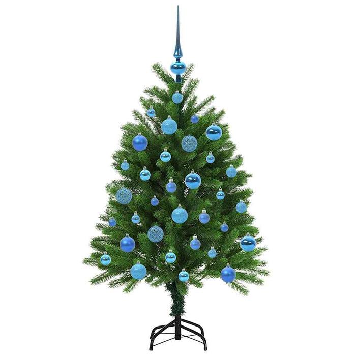 Brad de Crăciun cu 150 LED cu suport Verde 120 cm PE - WALTI WALTI