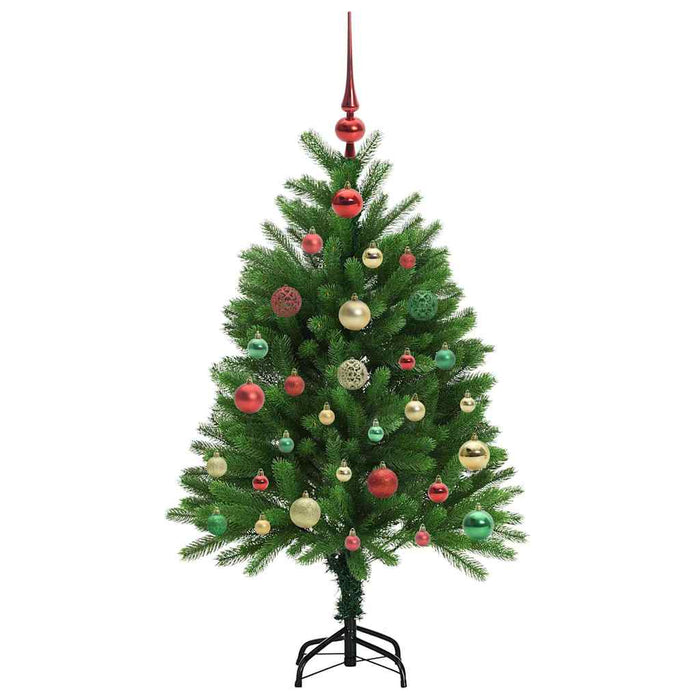 Brad de Crăciun cu 150 LED cu suport Verde 120 cm PE - WALTI WALTI