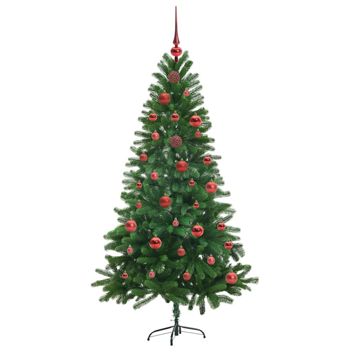 Brad de Crăciun cu 150 LED cu suport Verde 150 cm PE - WALTI WALTI