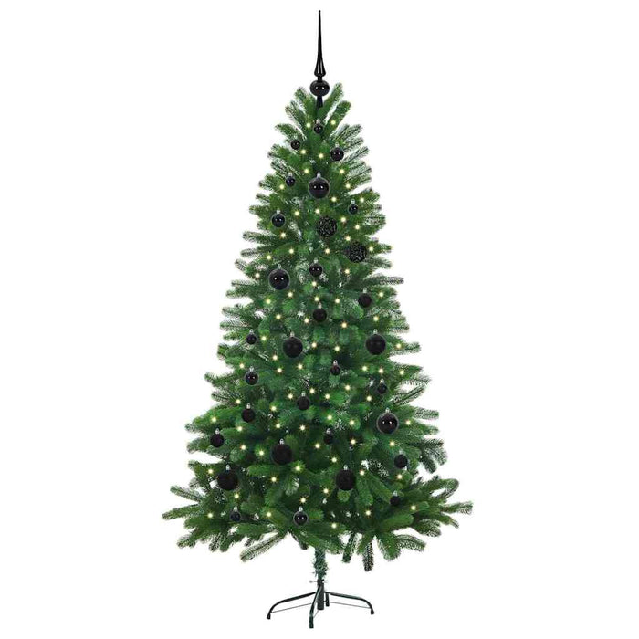 Brad de Crăciun cu 150 LED cu suport Verde 150 cm PE - WALTI WALTI