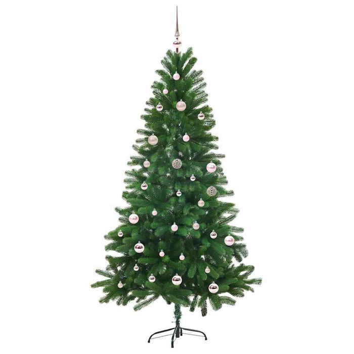 Brad de Crăciun cu 150 LED cu suport Verde 150 cm PE - WALTI WALTI