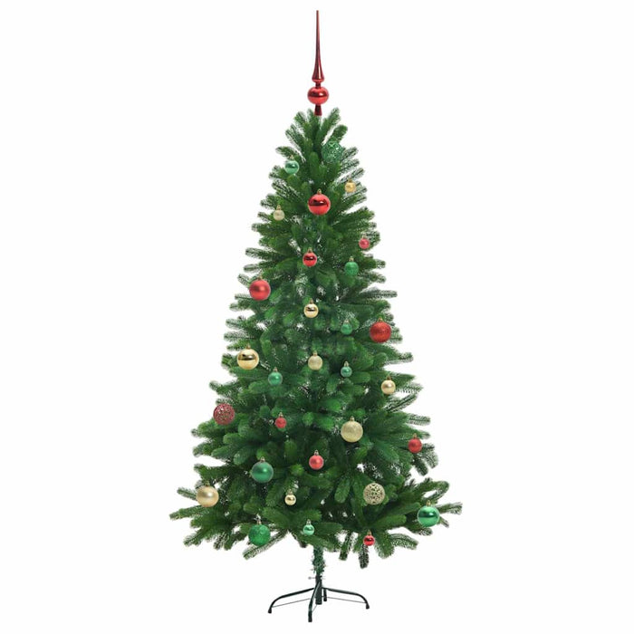 Brad de Crăciun cu 150 LED cu suport Verde 150 cm PE - WALTI WALTI