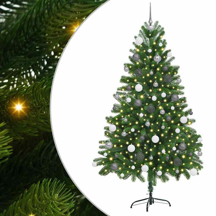 Brad de Crăciun cu 300 LED cu suport Verde 180 cm PE - WALTI WALTI