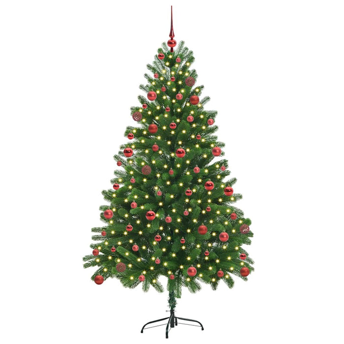 Brad de Crăciun cu 300 LED cu suport Verde 180 cm PE - WALTI WALTI