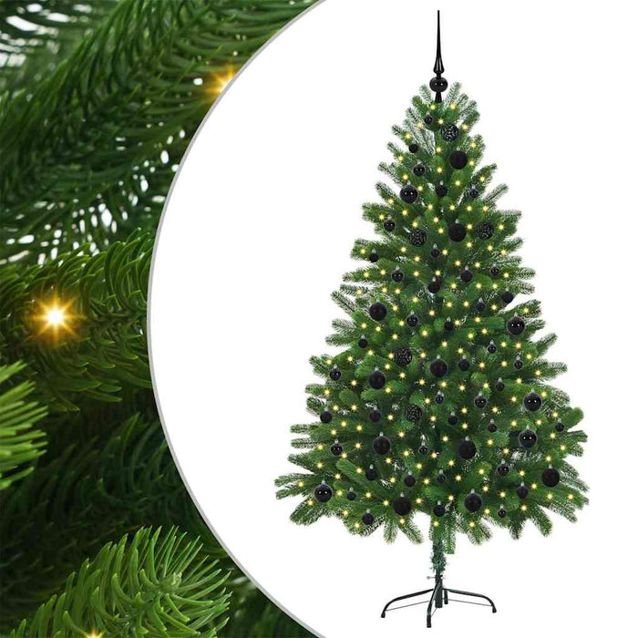 Brad de Crăciun cu 300 LED cu suport Verde 180 cm PE - WALTI WALTI