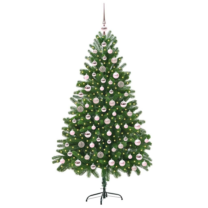 Brad de Crăciun cu 300 LED cu suport Verde 180 cm PE - WALTI WALTI