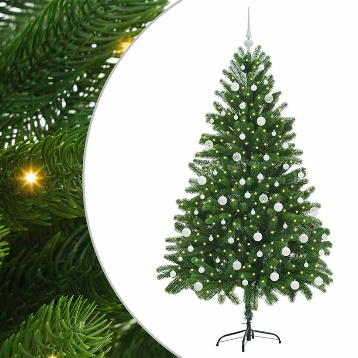 Brad de Crăciun cu 300 LED cu suport Verde 180 cm PE - WALTI WALTI