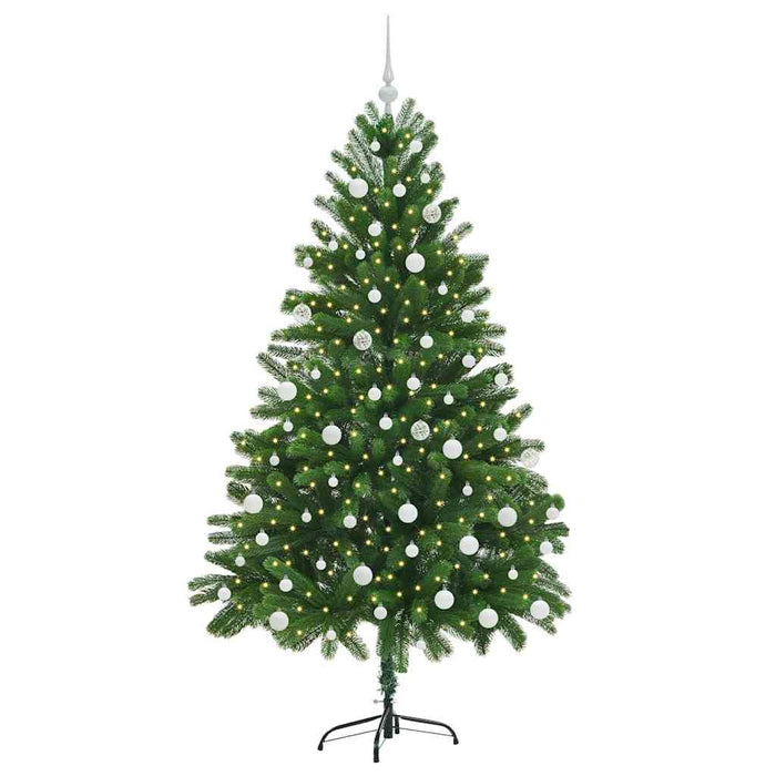 Brad de Crăciun cu 300 LED cu suport Verde 180 cm PE - WALTI WALTI