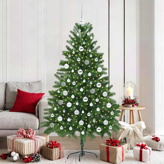 Brad de Crăciun cu 300 LED cu suport Verde 180 cm PE - WALTI WALTI