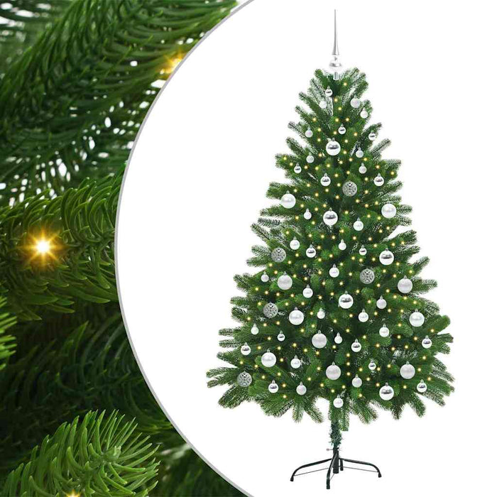Brad de Crăciun cu 300 LED cu suport Verde 180 cm PE - WALTI WALTI