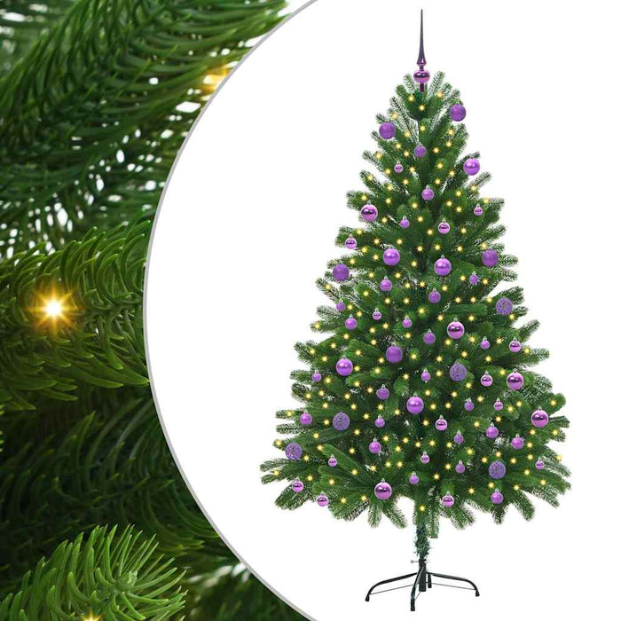 Brad de Crăciun cu 300 LED cu suport Verde 180 cm PE - WALTI WALTI