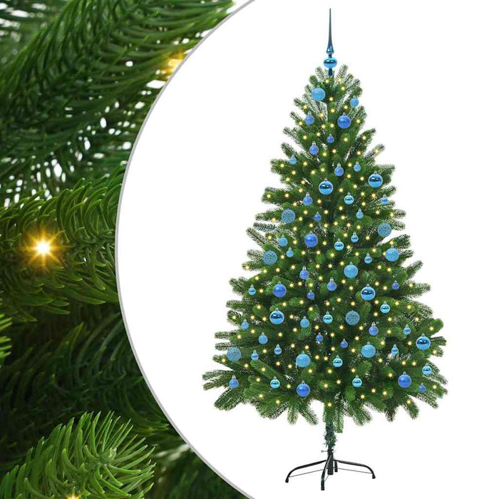 Brad de Crăciun cu 300 LED cu suport Verde 180 cm PE - WALTI WALTI