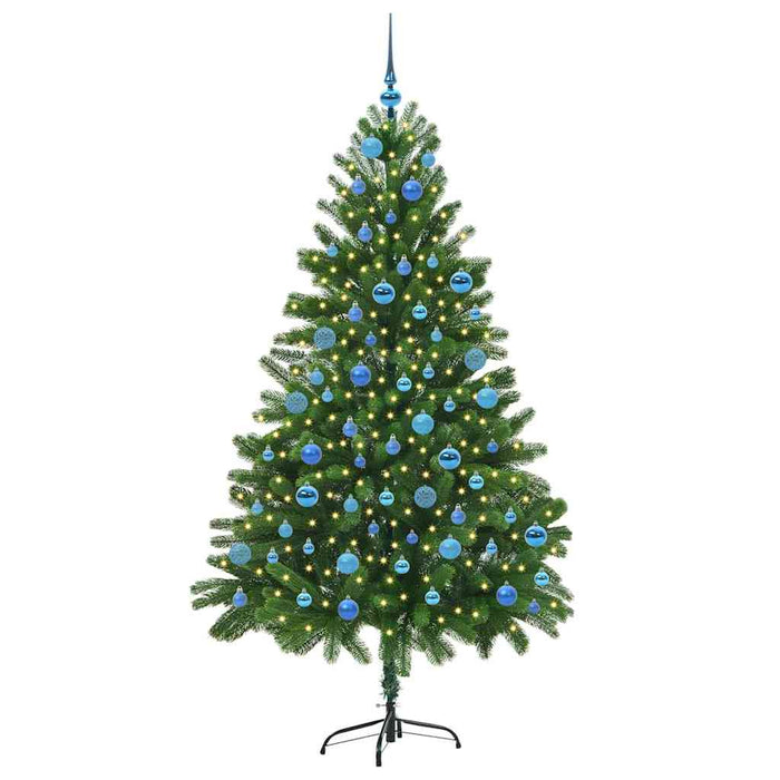 Brad de Crăciun cu 300 LED cu suport Verde 180 cm PE - WALTI WALTI