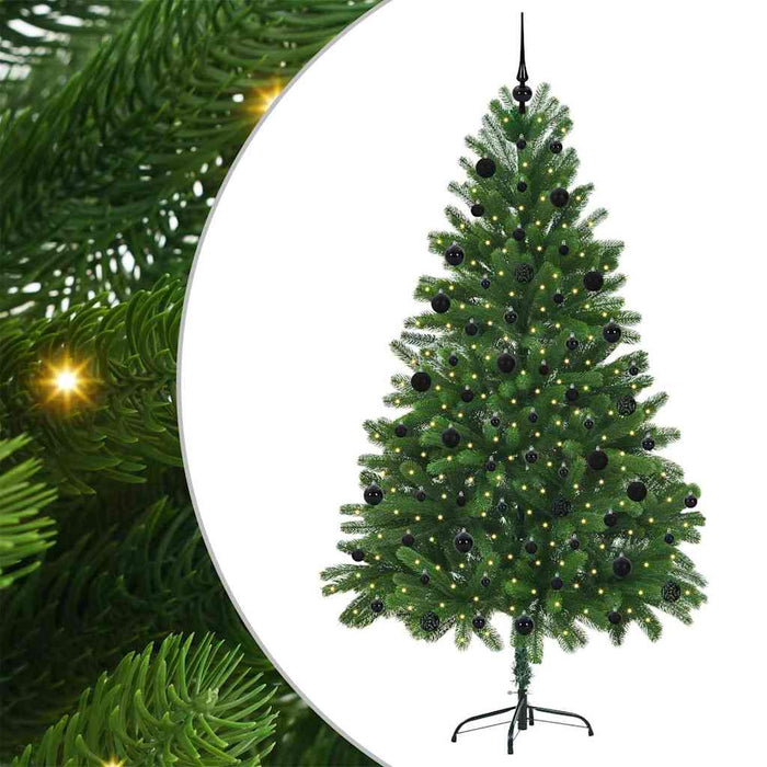 Brad de Crăciun cu 300 LED cu suport Verde 210 cm PE - WALTI WALTI