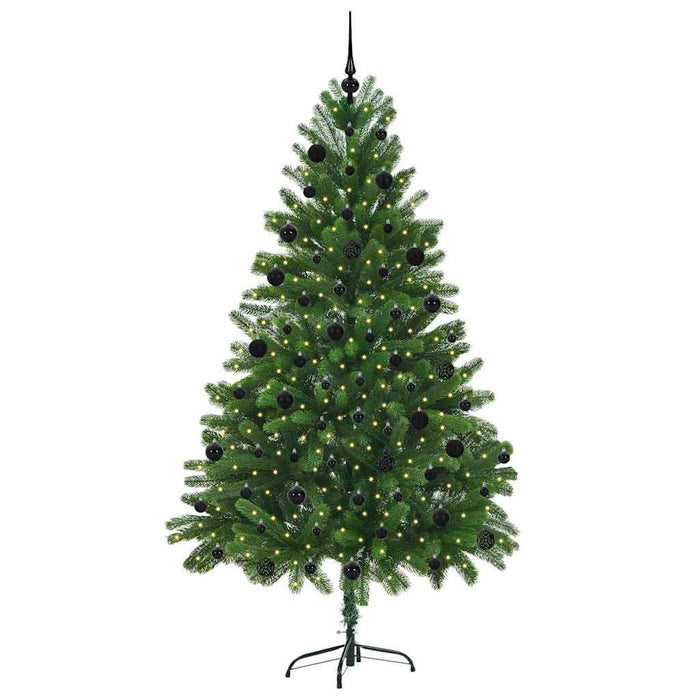 Brad de Crăciun cu 300 LED cu suport Verde 210 cm PE - WALTI WALTI