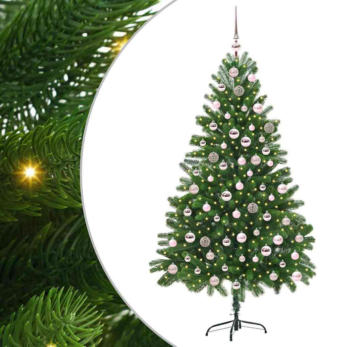 Brad de Crăciun cu 300 LED cu suport Verde 210 cm PE - WALTI WALTI