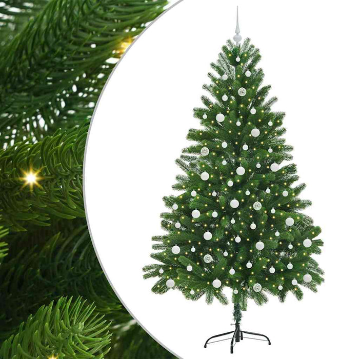 Brad de Crăciun cu 300 LED cu suport Verde 210 cm PE - WALTI WALTI