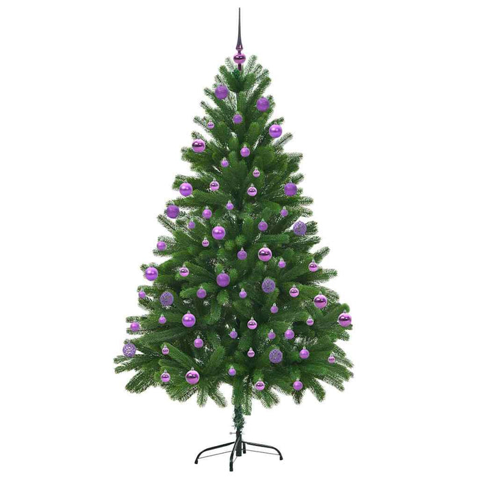 Brad de Crăciun cu 300 LED cu suport Verde 210 cm PE WALTI