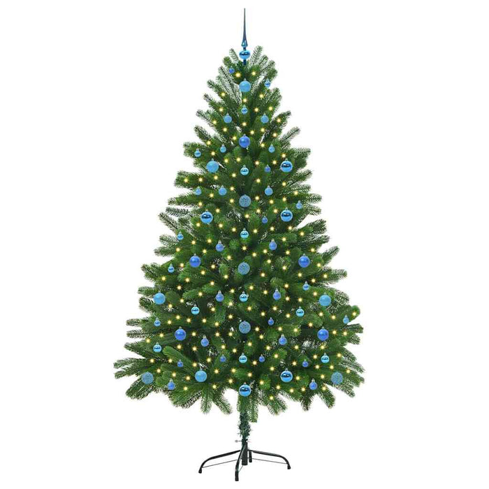 Brad de Crăciun cu 300 LED cu suport Verde 210 cm PE WALTI