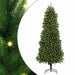 Brad de Crăciun cu 300 LED cu suport Verde 240 cm PE - WALTI WALTI