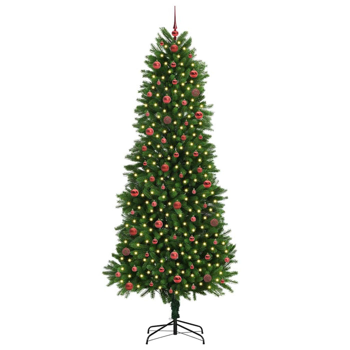 Brad de Crăciun cu 300 LED cu suport Verde 240 cm PE - WALTI WALTI