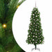 Brad de Crăciun cu 300 LED cu suport Verde 240 cm PE - WALTI WALTI