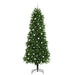 Brad de Crăciun cu 300 LED cu suport Verde 240 cm PE - WALTI WALTI