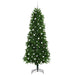 Brad de Crăciun cu 300 LED cu suport Verde 240 cm PE - WALTI WALTI