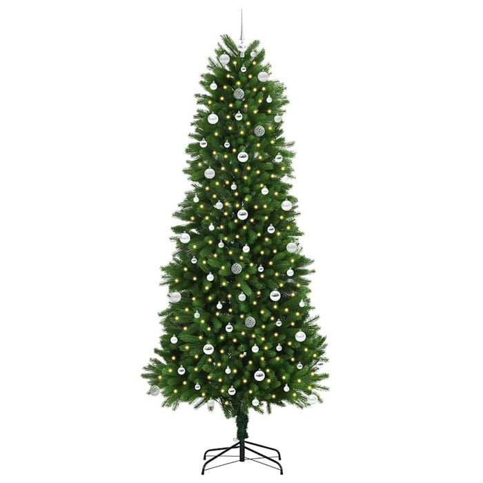 Brad de Crăciun cu 300 LED cu suport Verde 240 cm PE - WALTI WALTI