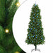 Brad de Crăciun cu 300 LED cu suport Verde 240 cm PE - WALTI WALTI