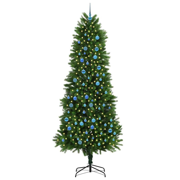 Brad de Crăciun cu 300 LED cu suport Verde 240 cm PE - WALTI WALTI