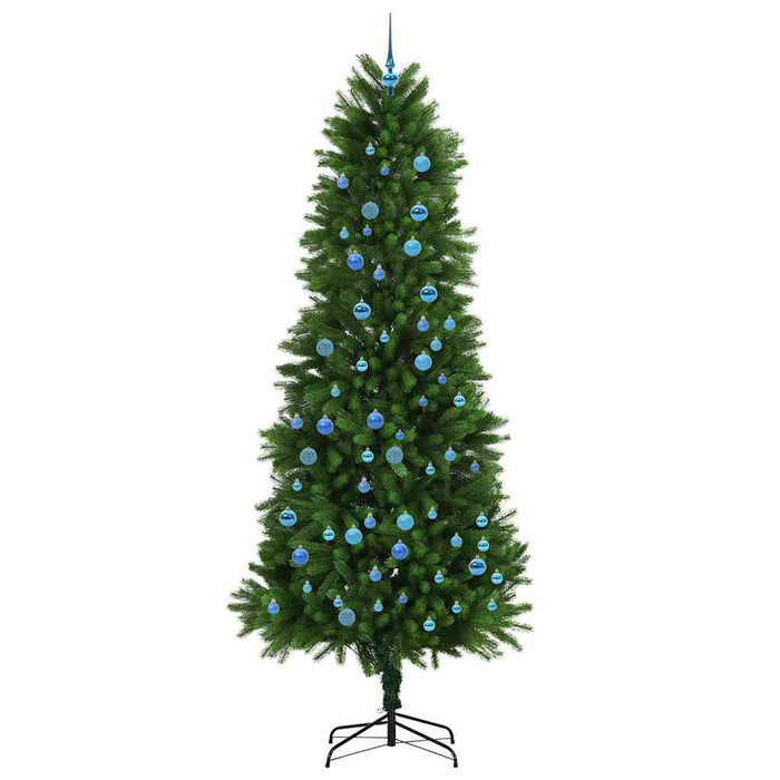 Brad de Crăciun cu 300 LED cu suport Verde 240 cm PE - WALTI WALTI
