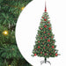 Brad de Crăciun cu 150 LED cu suport Verde 120 cm PVC - WALTI WALTI