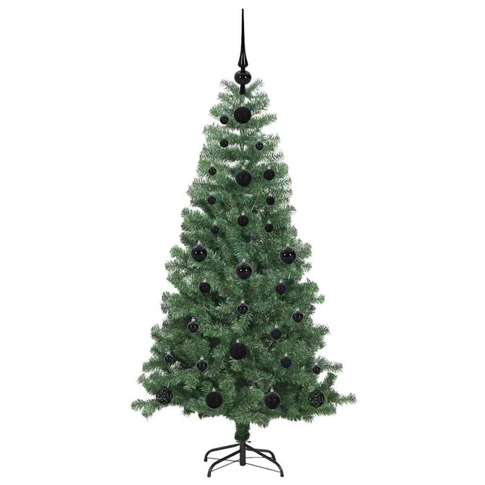 Brad de Crăciun cu 150 LED cu suport Verde 120 cm PVC - WALTI WALTI